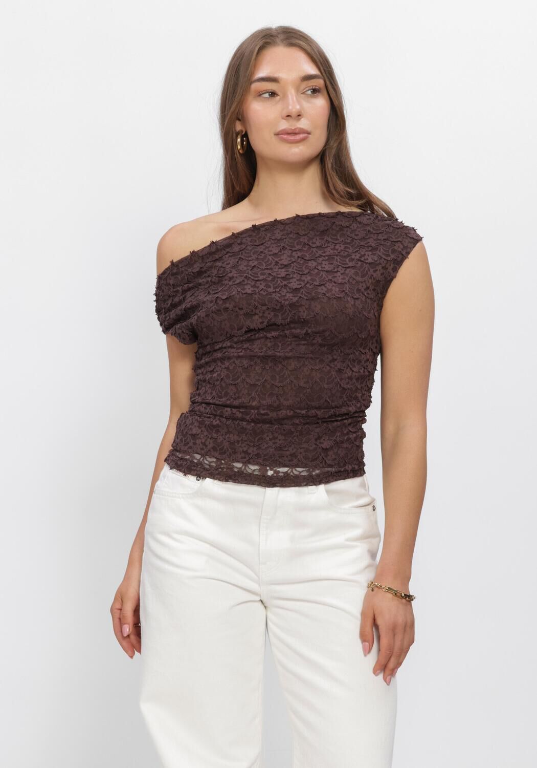 Y.A.S. YASKATANA SL TOP Hauts & T-shirts en marron - large