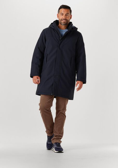 Donkerblauwe TOMMY HILFIGER Jassen TECH HOODED PADDED PARKA - large
