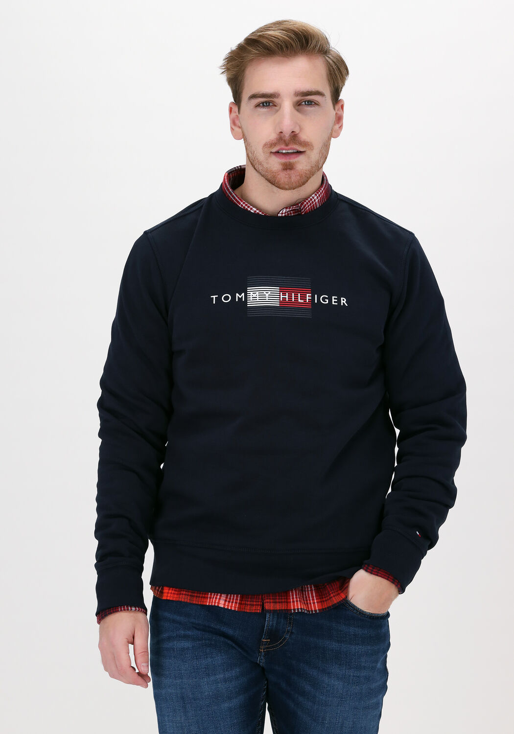tommy hilfiger sweater donkerblauw