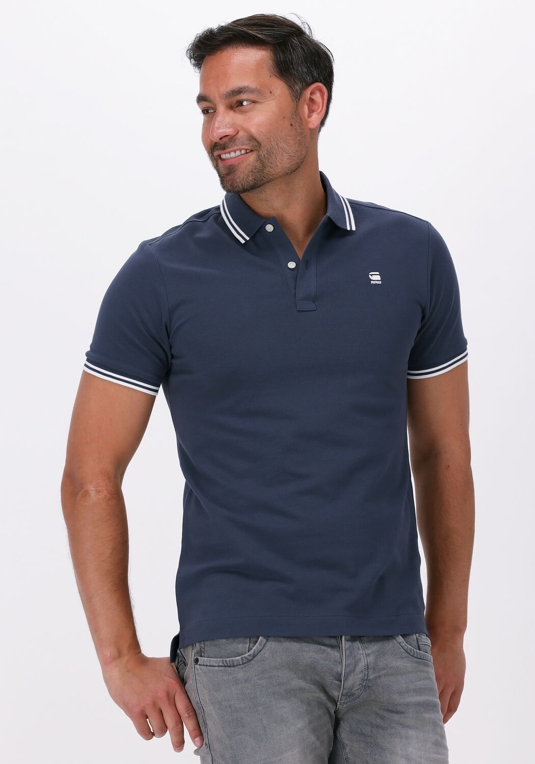 Blauwe polo heren sales