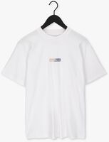 WOODBIRD T-shirt TROPE SPLIT TEE en blanc