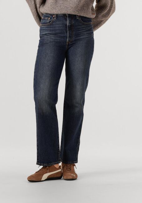 Donkerblauwe LEVI'S Straight leg jeans RIBCAGE FULL LENGHT APPLY NOW - large