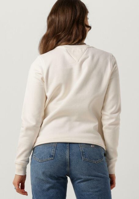 TOMMY JEANS Pull TJW REG TONAL LINEAR CREW en blanc - large