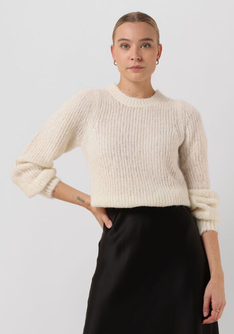 Ecru NEO NOIR Trui MARTINA FLUFFY KNIT BLOUSE - large