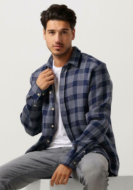 FORÉT Surchemise ARCTIC CHECK SHIRT en bleu - large