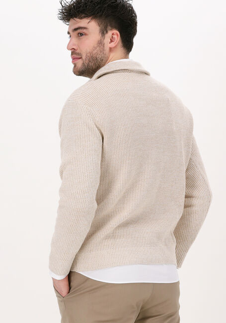 Gebroken wit SELECTED HOMME Trui SLHIRVEN LS KNIT HIGH HALF ZIP - large