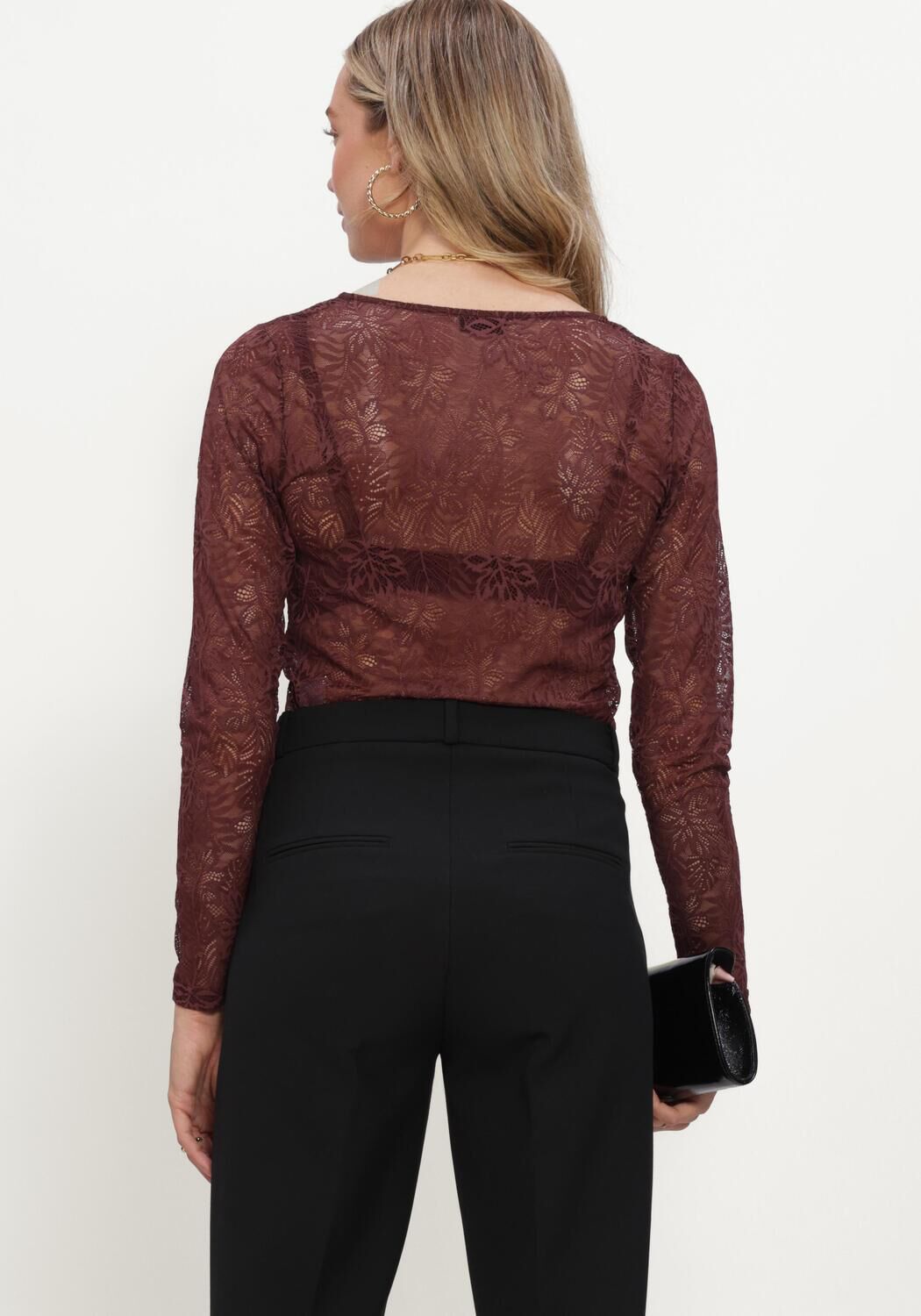 AIMEE THE LABEL TONNYW6 Hauts & T-shirts Bordeaux - large