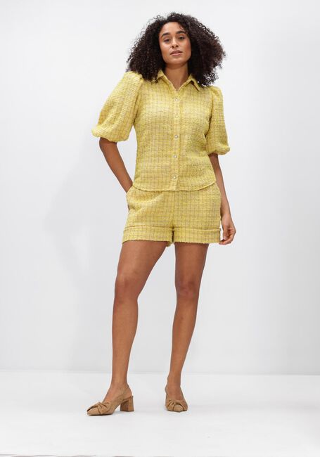 JANICE LARS TWEED GEEL Blouses en jaune - large
