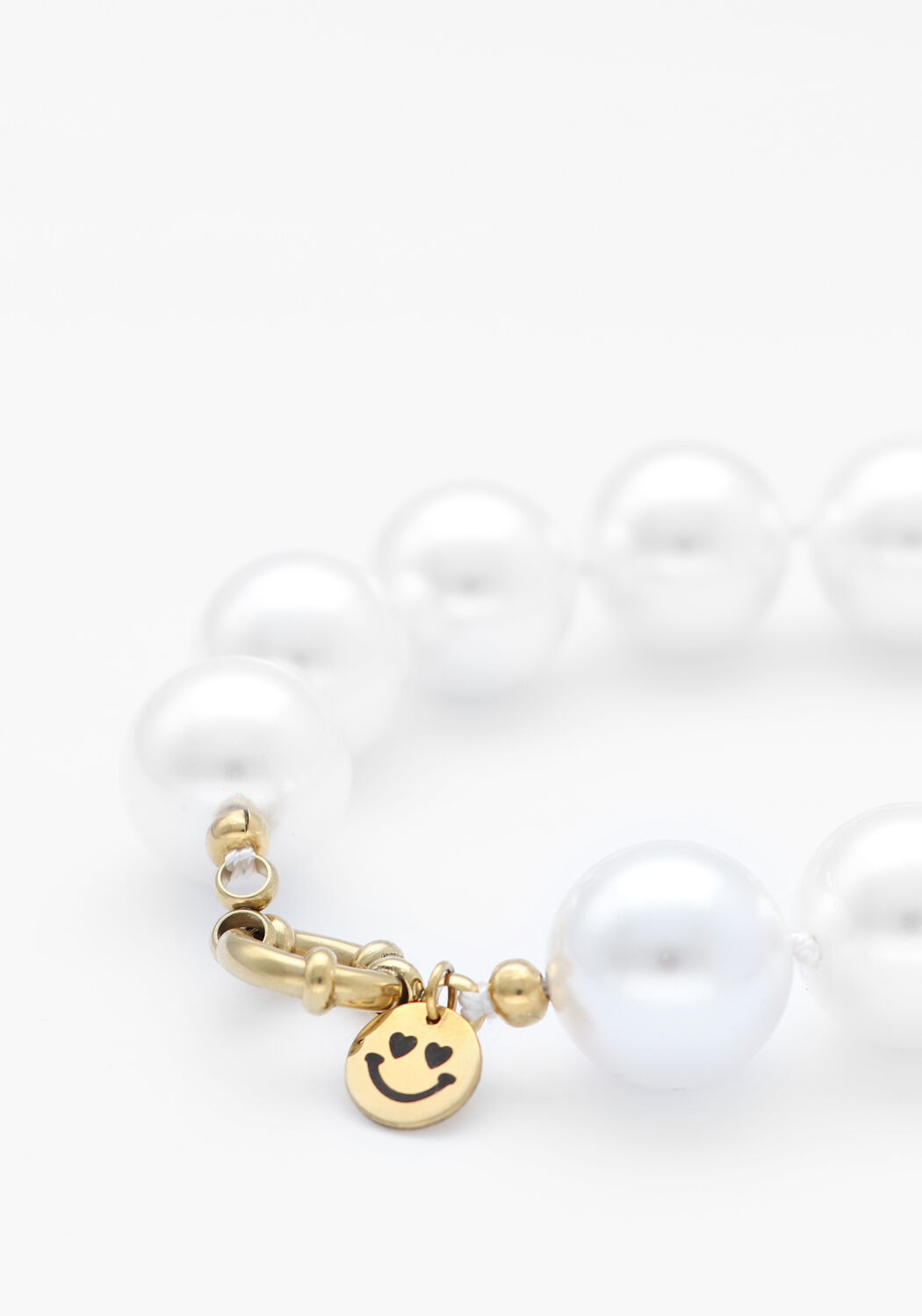 Witte BONNIE STUDIOS Sieraad FRED BIG BRACELET - large