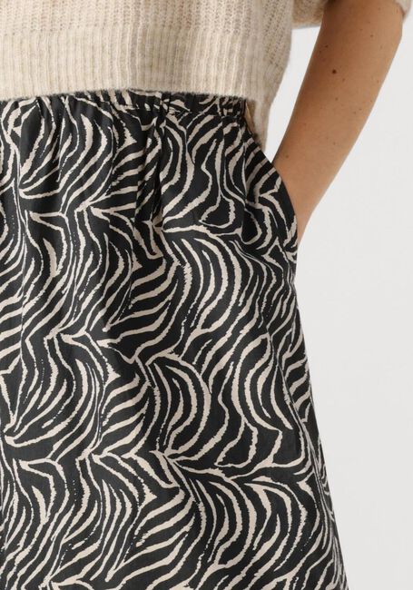 NEO NOIR Jupe midi YARA ZEBRA LONG SKIRT en noir - large