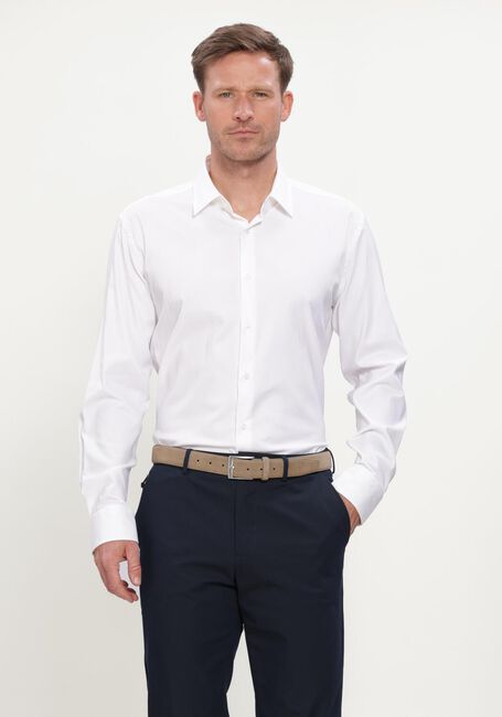 Witte BOSS BLACK Klassiek overhemd P-HANK-KENT-C1-222 - large