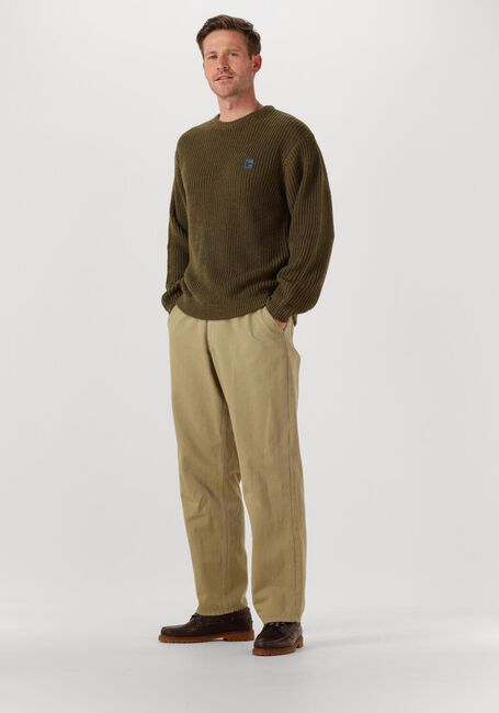 Khaki AMERICAN VINTAGE Trui CRASHWAY CREW - large