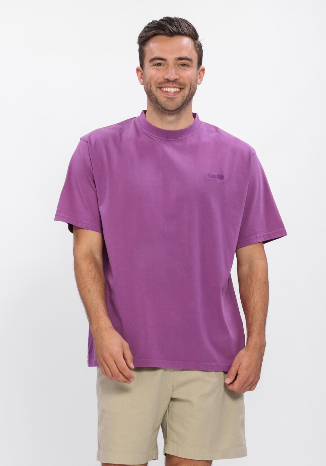 WOODBIRD T-shirt WBBAINE WARP ACID TEE en violet - large