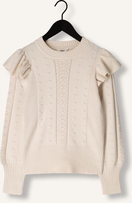 Gebroken wit OBJECT Trui OBJJULIA KNIT L/S RE PULLOVER Gebroken wit OBJECT Trui OBJJULIA KNIT L/S RE PULLOVER - large