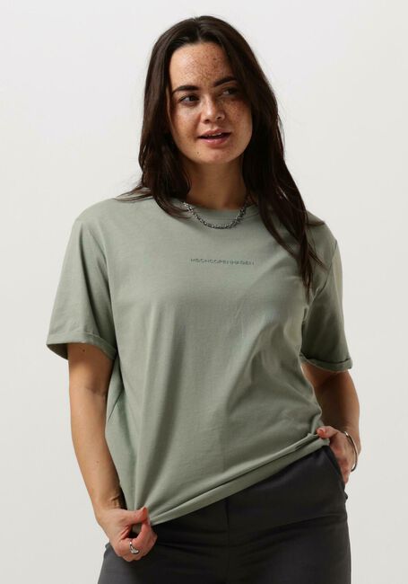 MSCH COPENHAGEN T-shirt MSCHTERINA ORGANIC SMALL LOGO TEE en vert - large