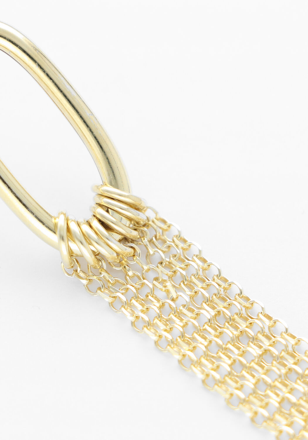  LOTT. GIOIELLI Sieraad CL EARRING OVAL TUBE CHAIN - large