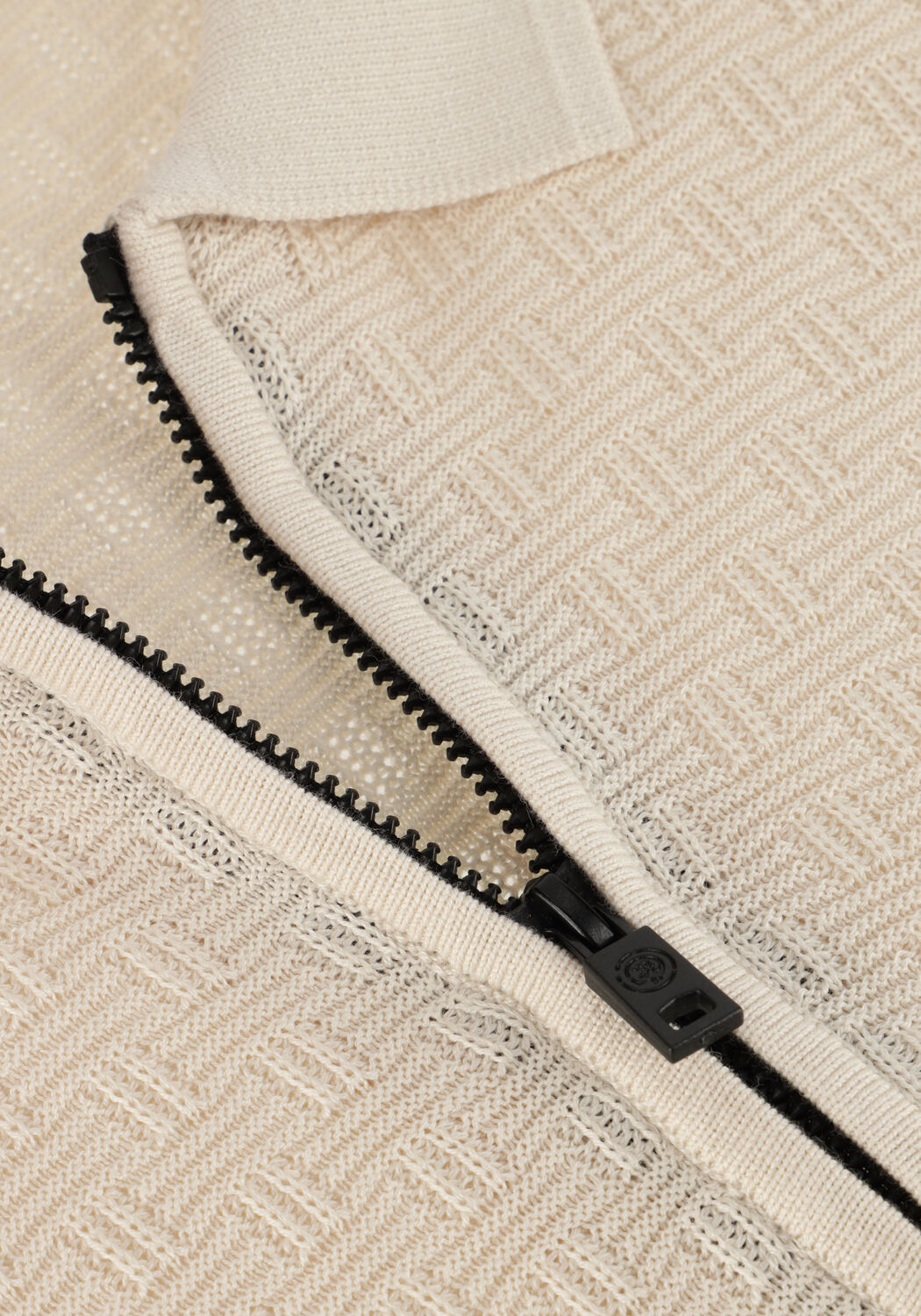 Beige CAST IRON Polo LONG SLEEVE POLO COTTON MODAL - large