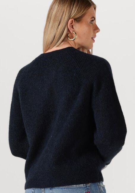 Donkerblauwe SELECTED FEMME Vest SLFLULU LS KNIT SHORT CARDIGAN - large