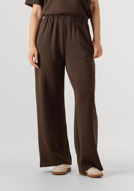 Bruine SELECTED FEMME Broeken/jumpsuits SLFTENNY RELAXED PANTS - large