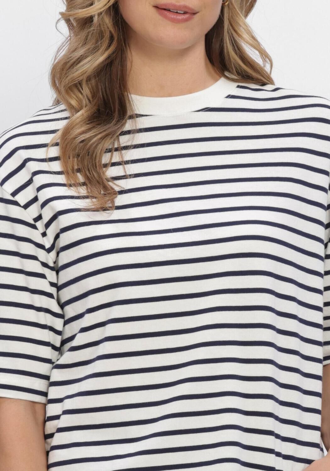 Blauwe CATWALK JUNKIE Tops & T-shirts LOOSE FIT STRIPED TSHIRT - large