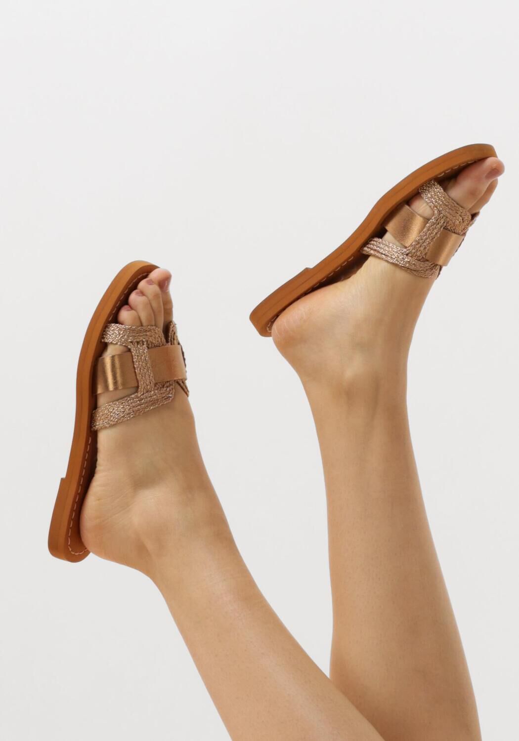 INUOVO B08011 Tongs en or rose - large