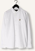 Witte LYLE & SCOTT Casual overhemd COTTON LINEN BUTTON DOWN SHIRT Witte LYLE & SCOTT Casual overhemd COTTON LINEN BUTTON DOWN SHIRT - medium