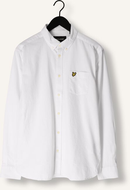 Witte LYLE & SCOTT Casual overhemd COTTON LINEN BUTTON DOWN SHIRT Witte LYLE & SCOTT Casual overhemd COTTON LINEN BUTTON DOWN SHIRT - large