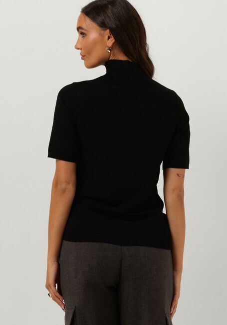 Zwarte MINUS Top LIMA ROLL NECK KNIT - large
