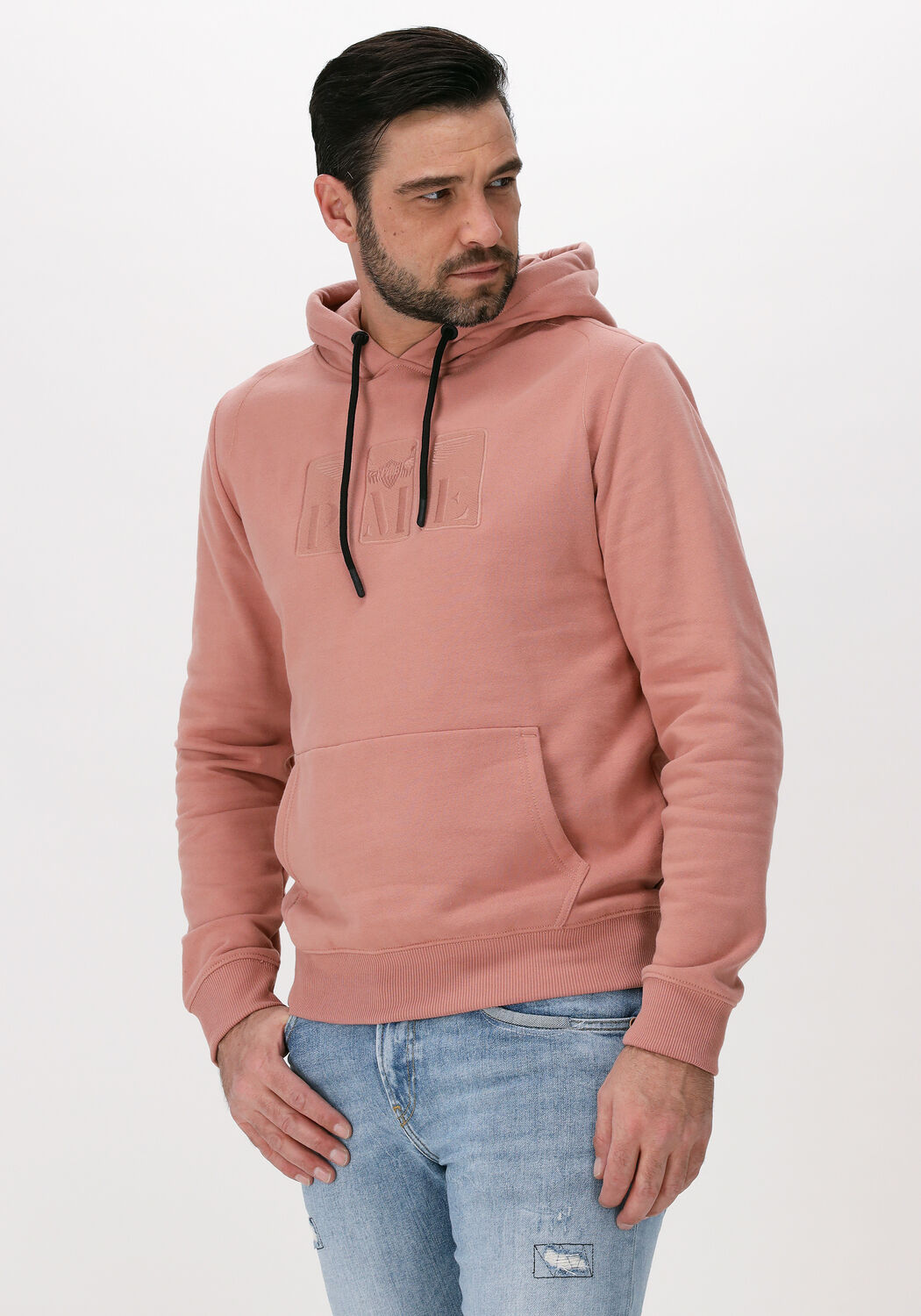 PME LEGEND Chandail HOODED BRUSHED SWEAT Rose clair Omoda