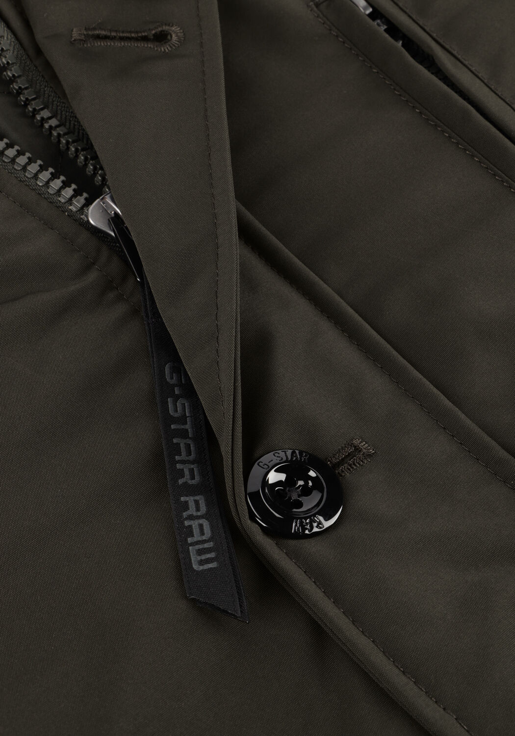 Grijze G-STAR RAW Jassen VODAN PADDED HDD JKT - large