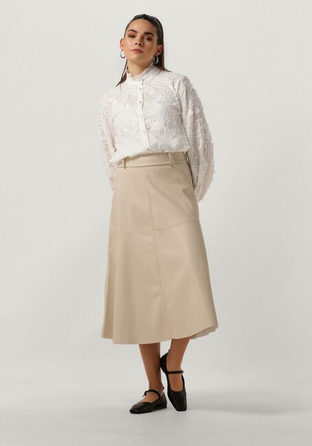 BRUUNS BAZAAR Jupe midi VEGANI IMMA SKIRT Crème - large