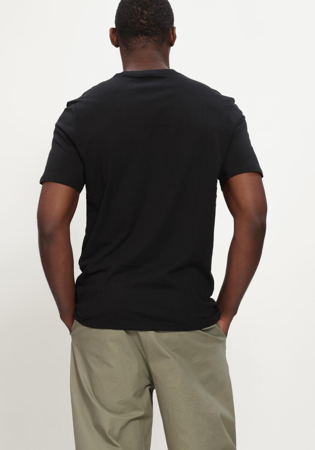 Zwarte CALVIN KLEIN T-shirt SS 30S EU BOXED CALVIN GRAPHIC TEE - large
