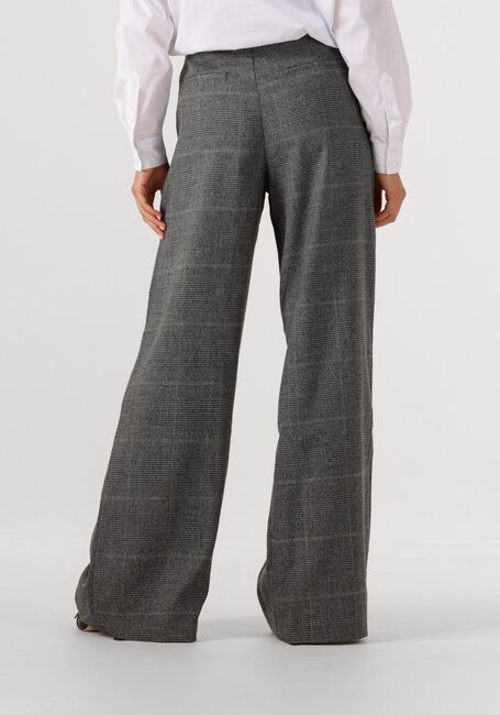Grijze HAUTE L'AMITIÉ Wijde broek MICHELLE CHECK TAILOR TIE TALL PANTS - large