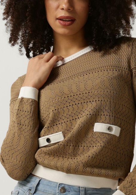 Beige LIU JO Tops & T-shirts CREPE FANCY LADY SWEATERE - large