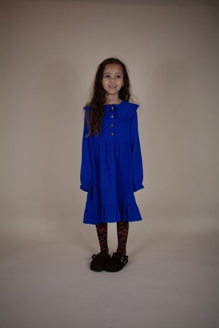 DAILY BRAT Mini robe FALLON DRESS WINTER NIGHT en bleu - large