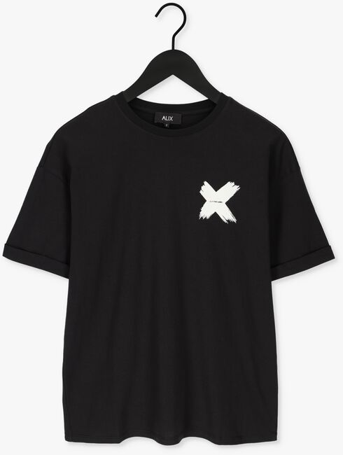 ALIX THE LABEL T-shirt LADIES KNITTED X T-SHIRT en noir - large