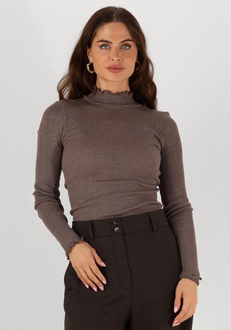 ROSEMUNDE BOSTON TURTLENECK W/ LUREX Hauts & T-shirts en taupe - large