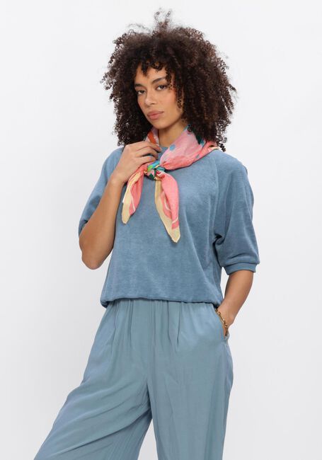 BY-BAR Haut NEVA SLUB TOP Bleu clair - large