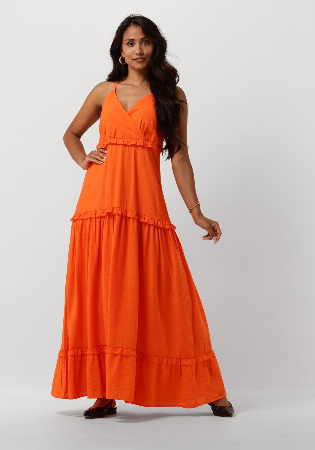 Oranje Y.A.S. Maxi jurk YASSYMILLA STRAP MAXI DRESS Omoda