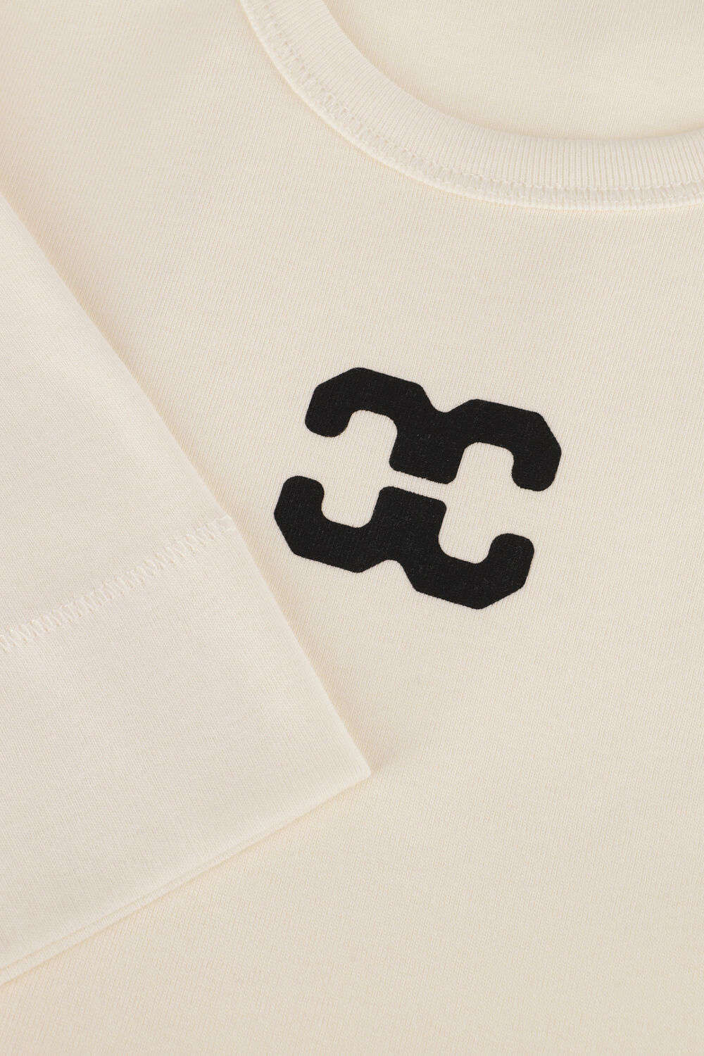 Ecru CO'COUTURE Top GRANNY LOGO TEE - large