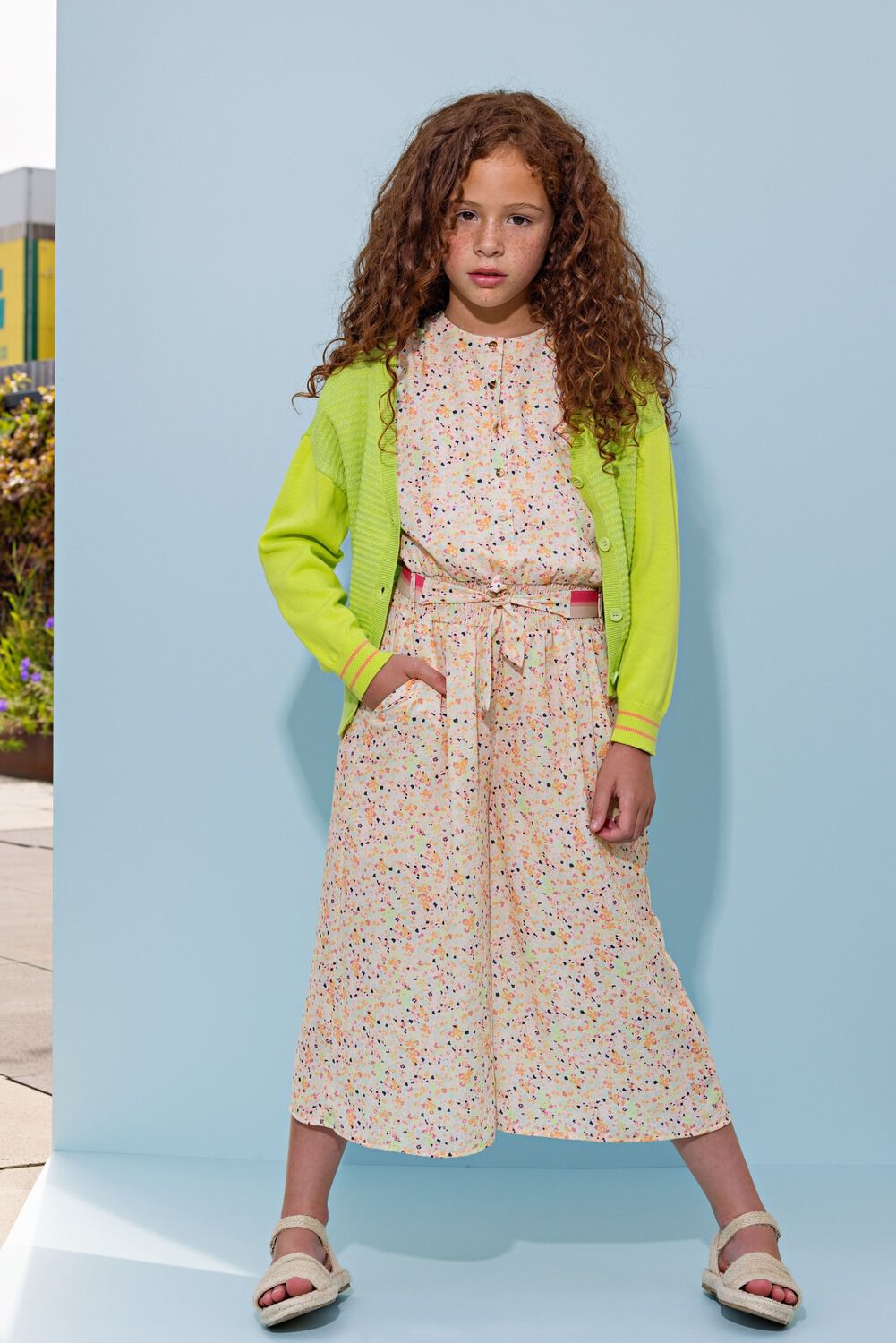NONO Combinaison SASOU JUMPSUIT WITH BELT en vert Omoda