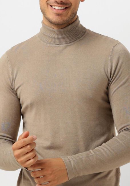 PURE PATH Col roulé ESSENTIAL KNIT TURTLENECK SWEATER en taupe - large