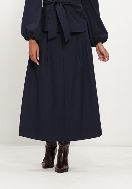 Donkerblauwe CO'COUTURE Midirok LUNACC NEW POCKET PLEAT SKIRT - large