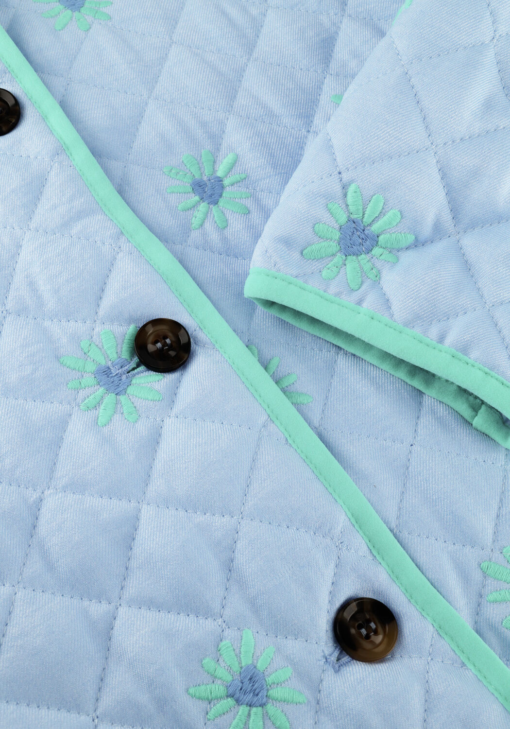 Lichtblauwe YDENCE Gewatteerde jas JACKET ROBYLIN - large