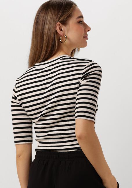 INWEAR Haut DAGNAIW STRIPED V T-SHIRT en noir - large