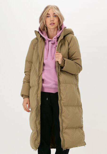 Olijf Y.A.S. Gewatteerde jas YASIRME LONG DOWN COAT S. - large
