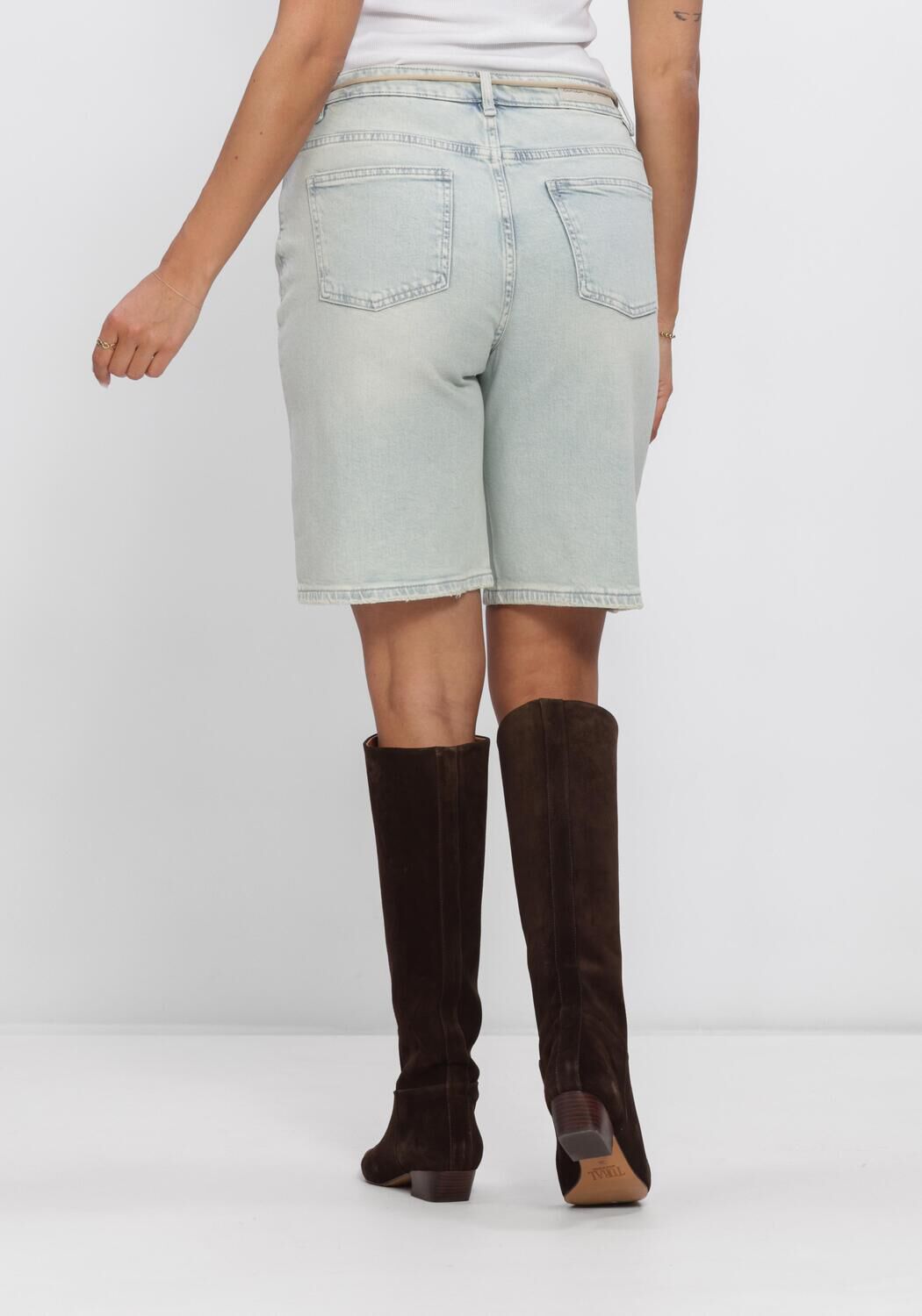 Blauwe CIRCLE OF TRUST Jeans JONA LONG SHORT DNM - large