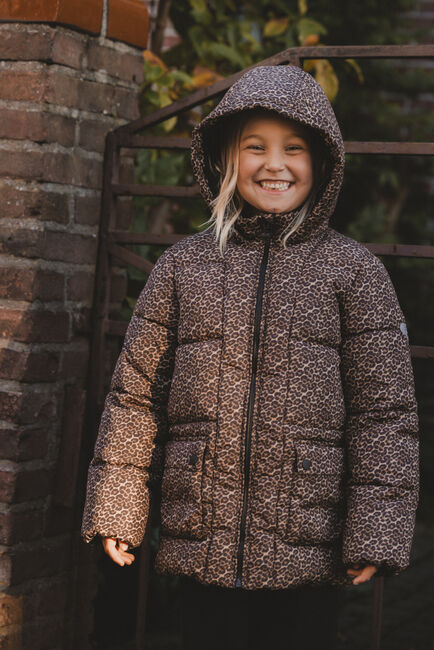 Bruine LOOXS Little Gewatteerde jas 2531-7211 - large