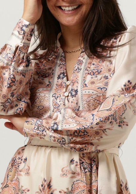 NEO NOIR Robe maxi NOVA PAISLEY BORDER DRESS Crème - large