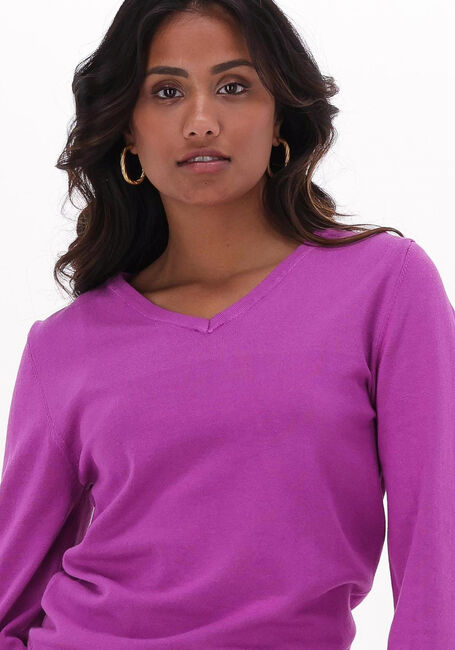 YDENCE Pull KNITTED TOP MAYA en violet - large